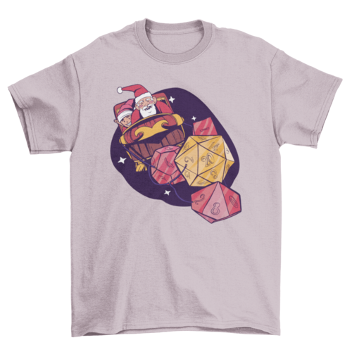 Santa Roleplaying Dice T-shirt