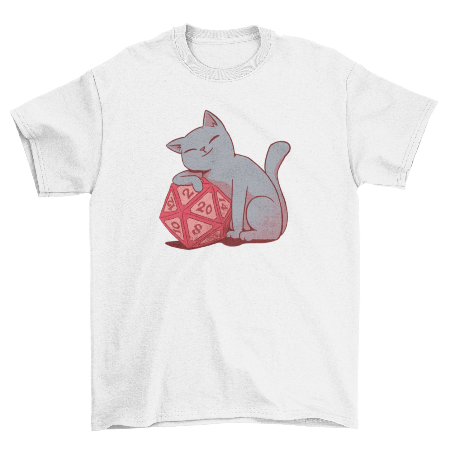 Cat with dice t-shirt