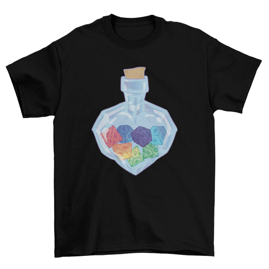RPG dice jar t-shirt