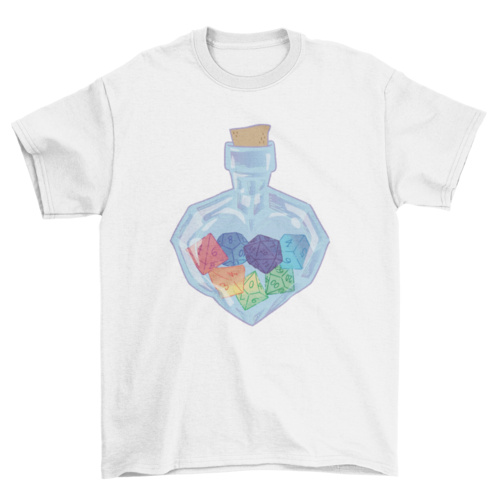 RPG dice jar t-shirt