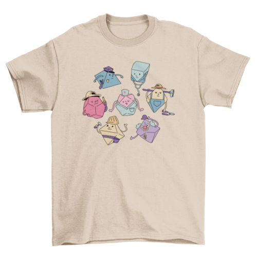 Role playing dice uniforms t-shirt