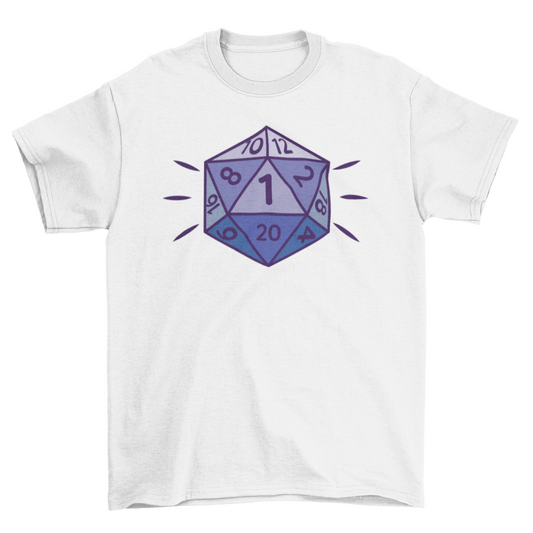Role playing dice d20 t-shirt