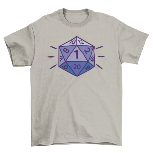 Role playing dice d20 t-shirt