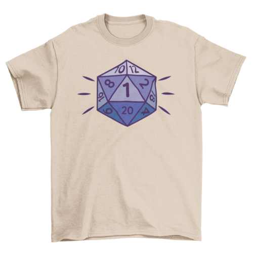 Role playing dice d20 t-shirt