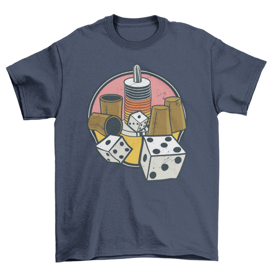 Board and dice games t-shirt