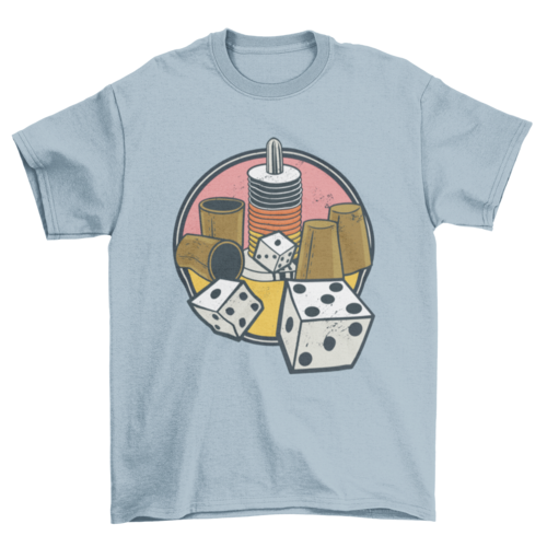 Board and dice games t-shirt