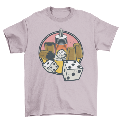 Board and dice games t-shirt