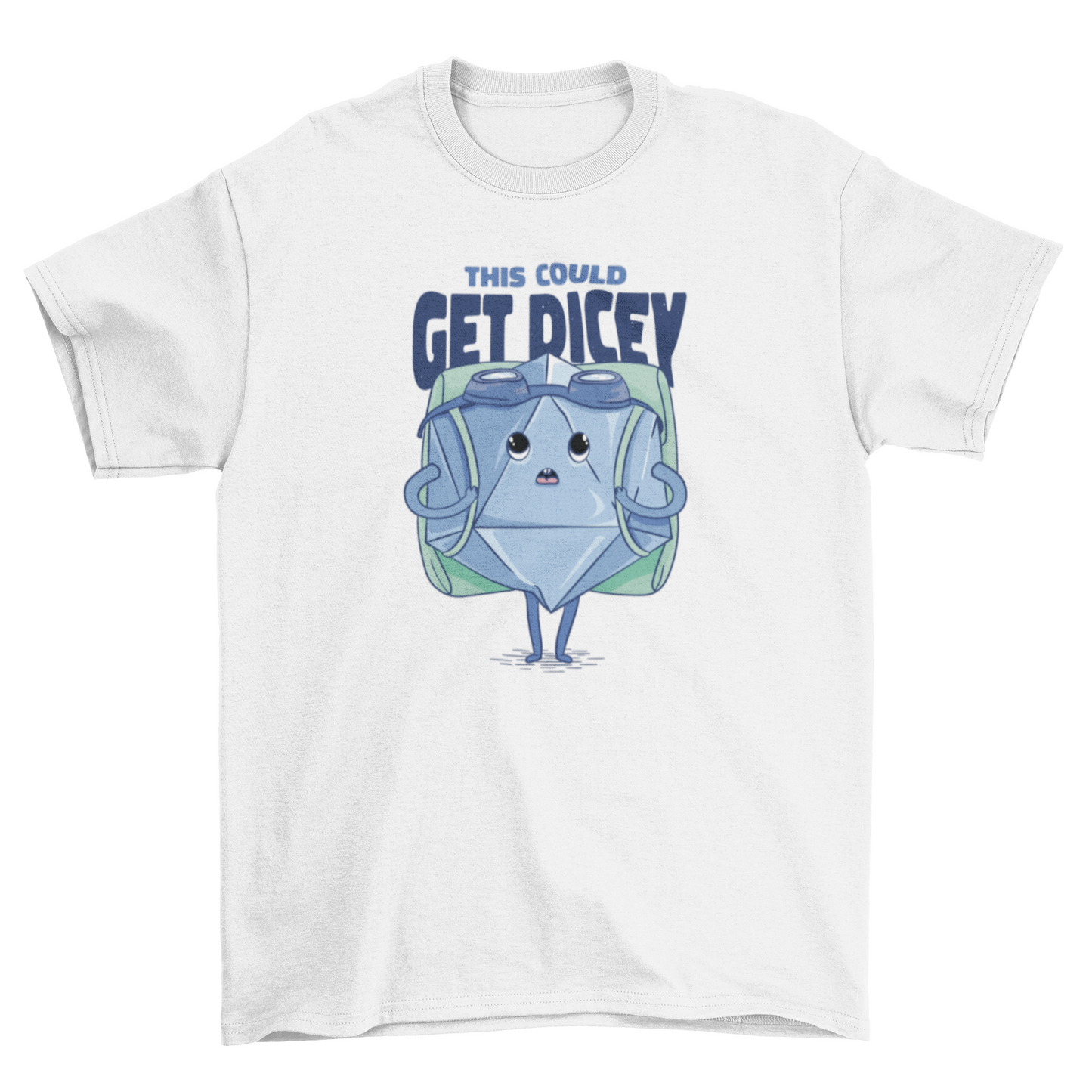 RPG dice funny cartoon t-shirt