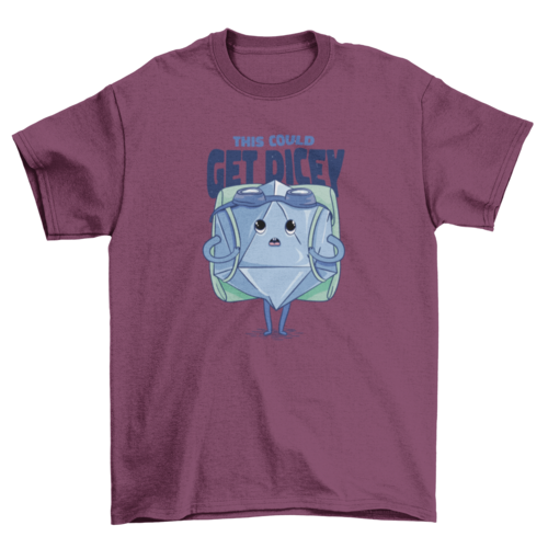 RPG dice funny cartoon t-shirt