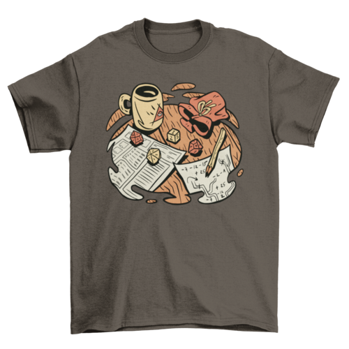 Role Play table t-shirt