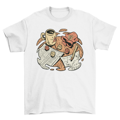 Role Play table t-shirt