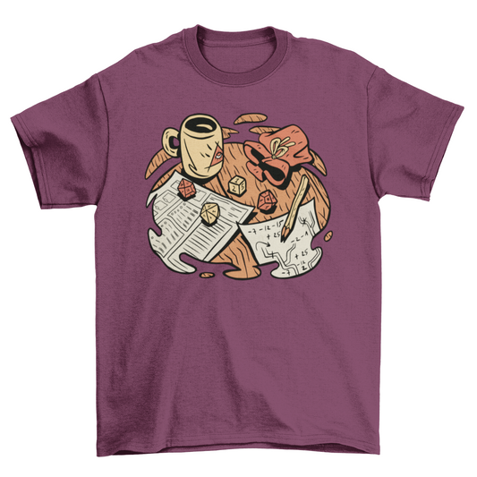 Role Play table t-shirt