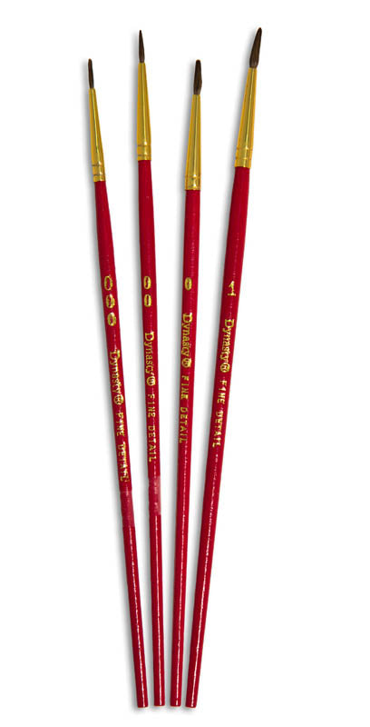 Dynasty Brush Set 7 Fine Detail 4 Brush Set