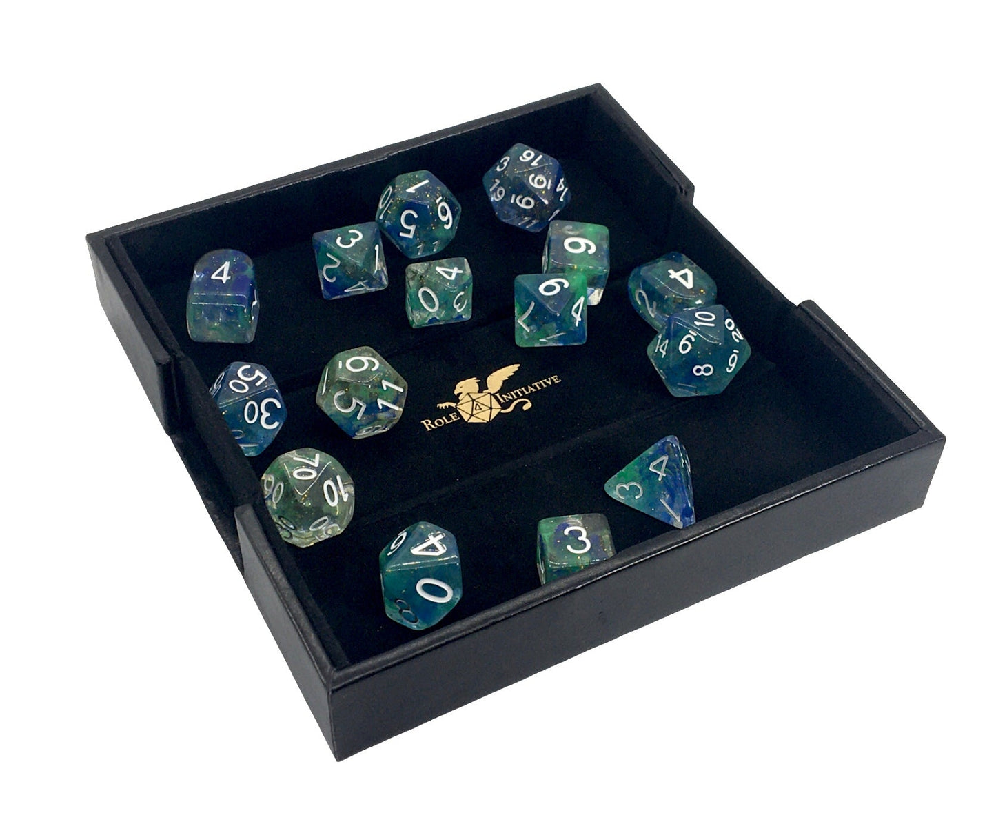 Faux Leather Dice Box and Rolling Tray